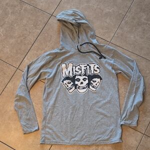 MISFITS HOODED L/S tee Mens M